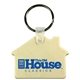 2-1/16 W x 1-5/8 H Plastic House Shaped Key Fob