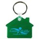 2-1/16 W x 1-5/8 H Plastic House Shaped Key Fob