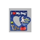 I Love My Dog - Picture Frame Magnets