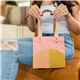 Itty Bitty - Colored Canvas With Leather Handles