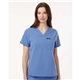 jaanuu - womens rhena essential 1- pocket scrub v - neck top