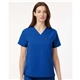 jaanuu - womens rhena essential 1- pocket scrub v - neck top