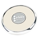 Jaffa Round Zinc, Cork and Leather Coaster