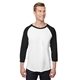 Jerzees Unisex Three - Quarter Sleeve Raglan T - Shirt