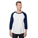 Jerzees Unisex Three - Quarter Sleeve Raglan T - Shirt