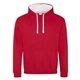 Just Hoods By AWDis Adult Midweight Varsity Contrast Hooded Sweatshirt