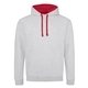 Just Hoods By AWDis Adult Midweight Varsity Contrast Hooded Sweatshirt