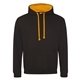 Just Hoods By AWDis Adult Midweight Varsity Contrast Hooded Sweatshirt