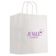 kraft paper white shopping bag - 13 x 17