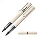 LAMY Lx Rollerball Pen in Palladium Aluminum w / Transparent Grip and Color Clip
