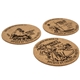 laser engraved recycled 5mm cork coaster - 1 side imprint