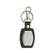 Leather Brushed Plate Keyring