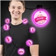 LED Ball Necklace - Pink