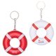 Floating Lifesaver with Elastic Side Accent Nylon Tow Rope Keytag