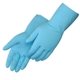 Light Blue Latex Unsupported Flock Lined Glove