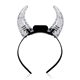 Light Up Crystal Devil Horns