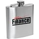 Lincoln - 6 oz Stainless Steel Hip Flask with Hinged Cap