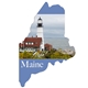 Maine State Shape Hand Fan Without Stick - Paper Products