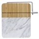 Marble and Bamboo Cheese Cutting Board With Slicer