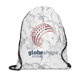Marble Non - Woven Drawstring Bag