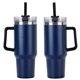 Maxim 40 oz Vacuum Insulated Stainless Steel Tumbler with handle and straw