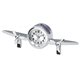 Metal Airplane Clock
