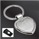 Metallic Cupid Heart Zinc Alloy Key Tag with Gift Box