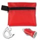 Mobile Tech Car Accessory Kit Components inserted into Polyester Zipper Pouch