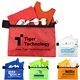Mobile Tech Earbud Kit with Microfiber Cleaning Cloth and Cell Phone Wallet in Zipper Pouch