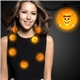 Neon LED Ball Necklace - Orange Circles