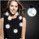 Neon LED Ball Necklace - White Circles