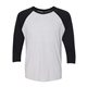 Next Level - Unisex Tri - Blend Three - Quarter Sleeve Baseball Raglan Tee - 6051