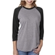 Next Level Unisex Triblend 3/4- Sleeve Raglan - 6051