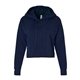 Next Level - Womens Laguna Sueded Raw Edge Crop Hoodie