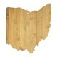 Ohio - Shaped Bamboo Cutting Board