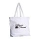 Orangebag White 12 oz Organic Cotton Jumbo Tote Bag, 5 Gusset, Strap Handles