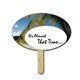 Oval Mini Hand Fan Full Color (2 Sides) - Paper Products