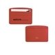 Paperthinks 100 Recycled Red Leather Card Case Hold Business Cards, Cash, ID Cotton Lining
