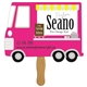 Parcel Truck Fast Hand Fan (1 Side) - Paper Products