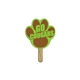 Paw Print Mini Hand Fan Full Color (2 Sides) - Paper Products
