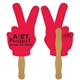 Peace Sign Fast Hand Fan (2 Sides) - Paper Products