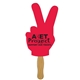 Peace Sign Hand Fan Full Color (1 Side) - Paper Products