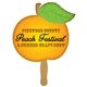 Peach Digital Hand Fan (2 Sides)- Paper Products