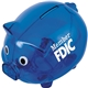 Piggy Shaped Bank with Removable Plug