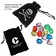 Pirates Treasure Black Felt Bag with Gems