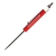 pocket screwdriver - 1/8 flat tip blade w / hex bit top