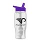 Poly - Pure - 27 oz Bottle - Flip Straw Lid