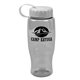 Poly - Pure -27 oz Transparent Bottle - Tethered Lid