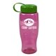 Poly - Pure -27 oz Transparent Bottle - Tethered Lid