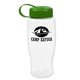 Poly - Pure -27 oz Transparent Bottle - Tethered Lid